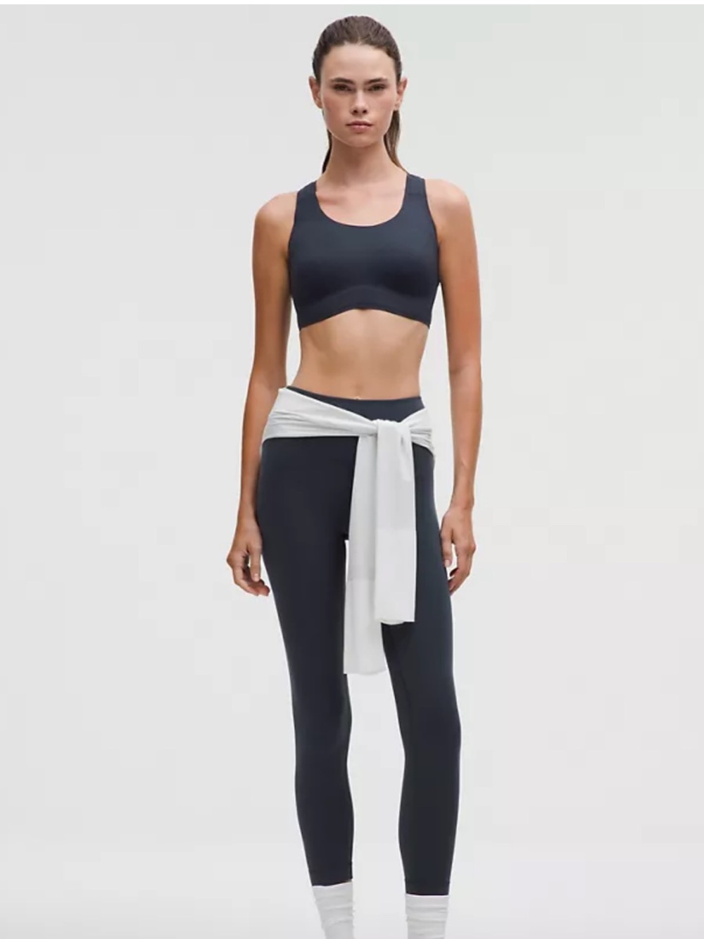 Lululemon Wunder Under Smoothcover workout leggings (True Navy)